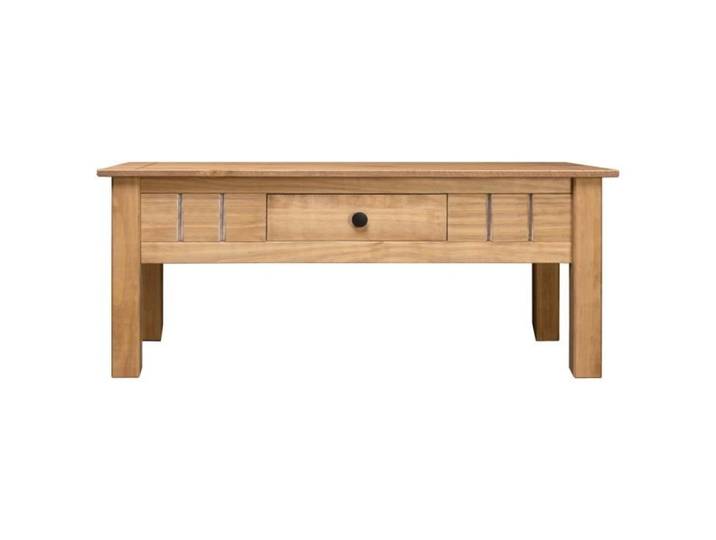 Table basse - SALUTUYA - BD18105 - Bois massif - 100x60x45 cm - Avec tiroir