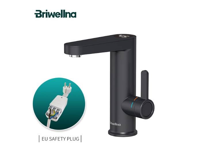 Chauffe-eau électrique Briwellna, robinet d'eau chaude 2 en 1, robinet de lavabo, chauffe-eau sans réservoir, chauffe-eau instantané 220V, robinet de chauffe-eau, prise UK