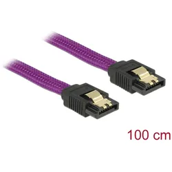 SATA-Kabel Delock SATA III -> SATA St/St 1.00m violett Pr