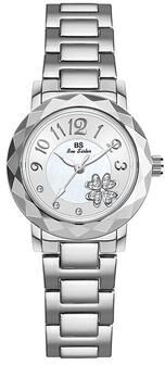 Inspired Deals Elegant Flower Quartz Women's Bracelet Watch With Alloy Strap And Jewelry Clasp silver