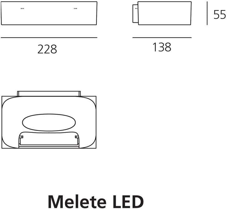 Artemide Melete LED Wandleuchte (warmweiß (3000 K)) warmweiß (3000 K)