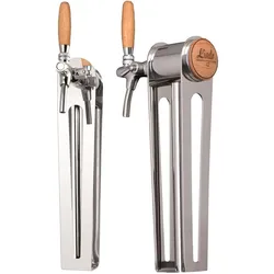 Ich-zapfe Schanksäule, Bierzapfsäule - Modell Naked One Eichen, 1-leitig, Getränkespender Zubehör, Braun
