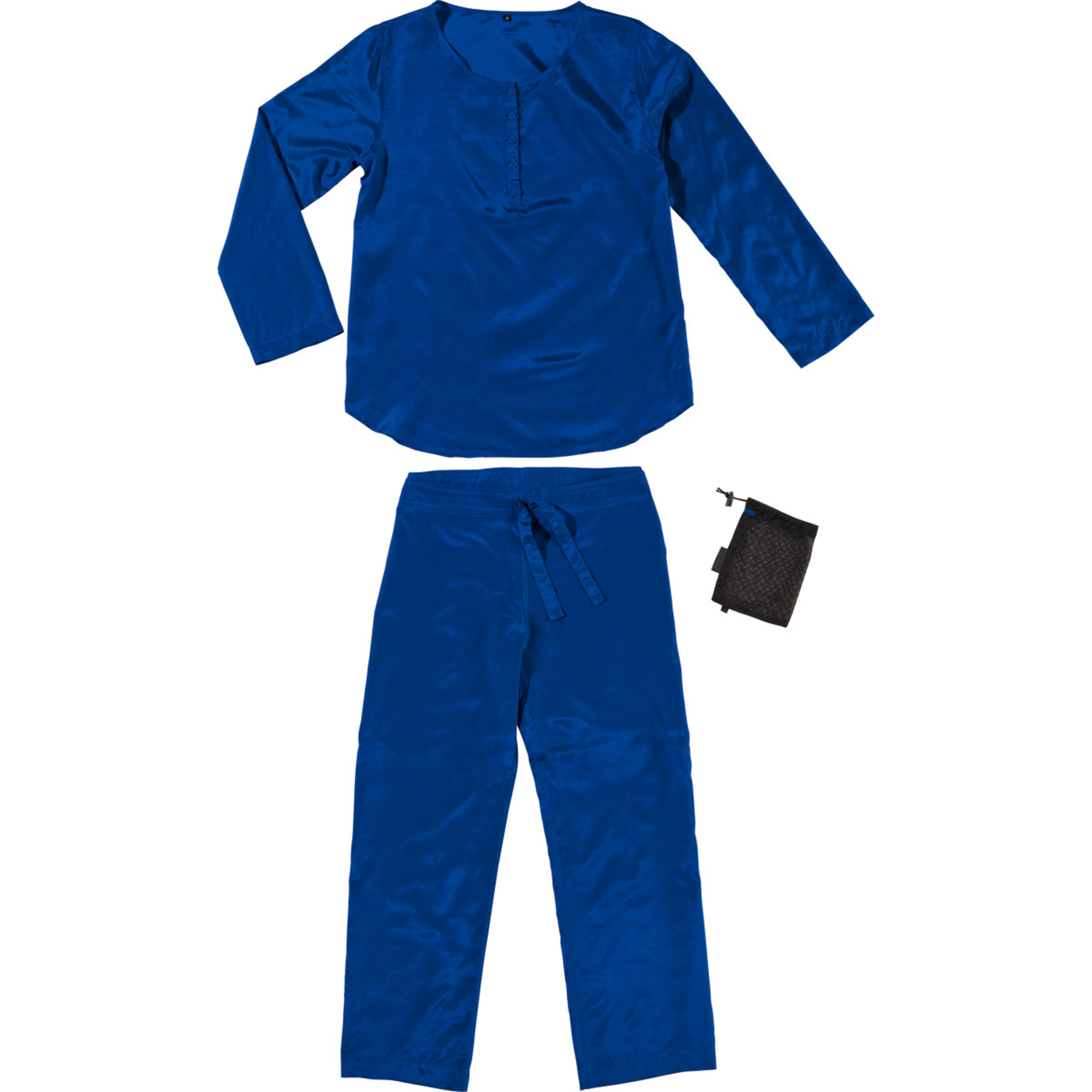 Traveler's Tree Adventure Nightwear Pyjama Set Damen Unterwäsche Sets blau Größe L Atmungsaktiv
