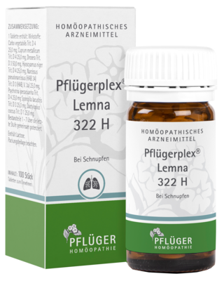 Homöopathisches Laboratorium Alexander Pflüger GmbH & Co. KG PFLÜGERPLEX Lemna 322 H Tabletten 100 St 04051980