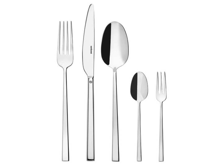 Sambonet Besteckset Rock, Edelstahl, Metall, 60-teilig, lebensmittelecht, Essen & Trinken, Besteck, Besteck-Sets