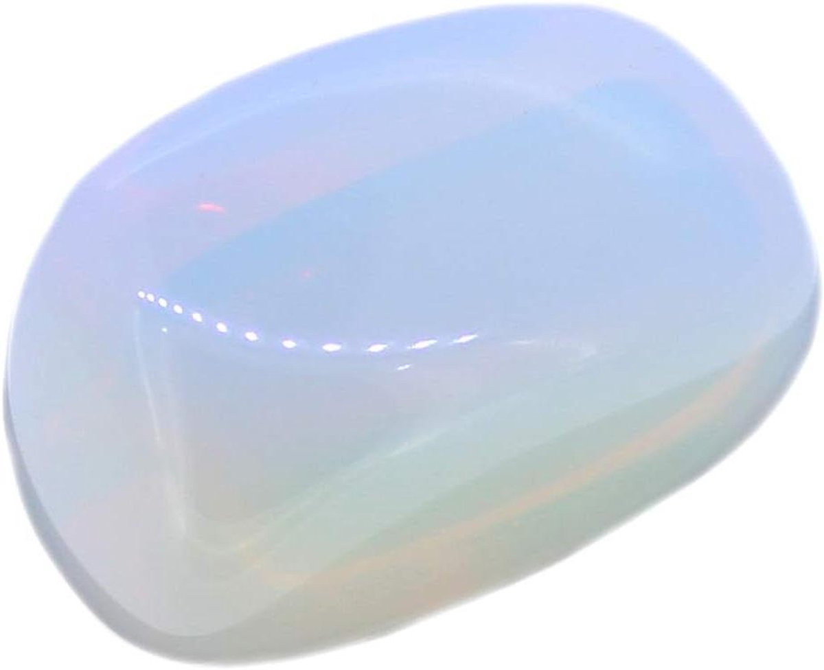 Opaal Glas Steen Handsteen Zaksteen voor Decoratie en Sieraden Maken - 20 mm - Opaal