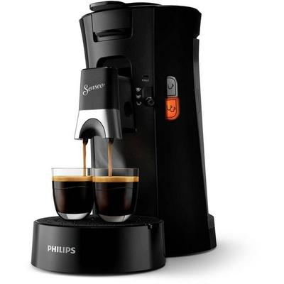 Philips CSA230/69 CSA230/69 Kaffeepadmaschine Schwarz mit Heißwasserauslass, One Touch