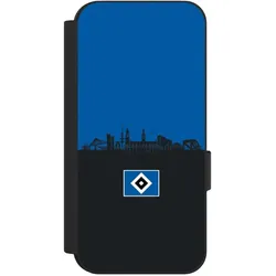 Nivocase Klapphülle für Google Pixel 9 Handyhülle aus Kunst Leder NIVOflip schwarz HSV Hamburg Skyline (Google Pixel 9), Smartphone Hülle, Schwarz