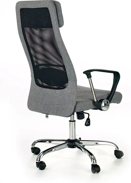 garneroarredamenti Sedia da ufficio design moderno in tessuto grigio Freemont