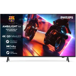 Philips 75MLED910/12 (75", QD-Mini-LED, 4K, 2025), TV, Schwarz