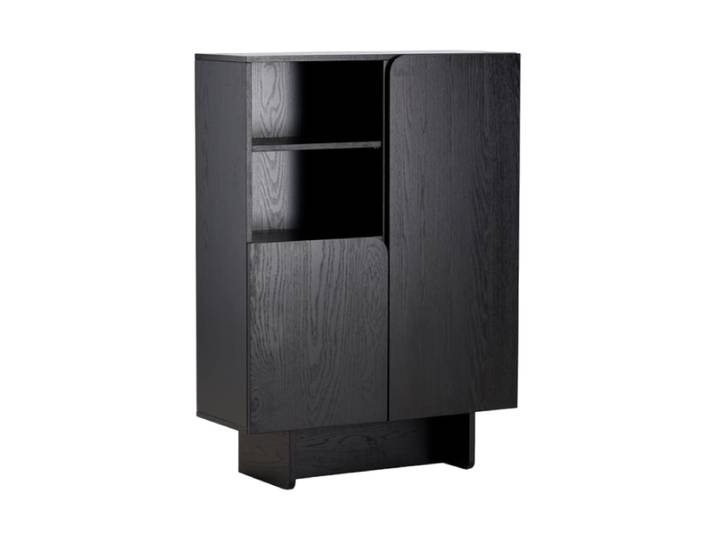 Design Highboard „Tyresö“ Eiche Schwarz VE DESIGN