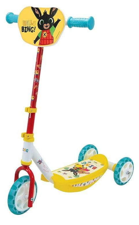 Smoby Bing driewieler scooter voor kinderen, unisex, geschikt vanaf 3 jaar, maximaal 20 kg