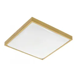 24W LED Deckenleuchte Deckenlampe IP44 für innen und Außen Eckig 30x30 1680 Lumen Gold