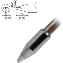 HAK T37-D32 - Aktiv-Lötspitze T37-D32, 3,2 mm, meißel
