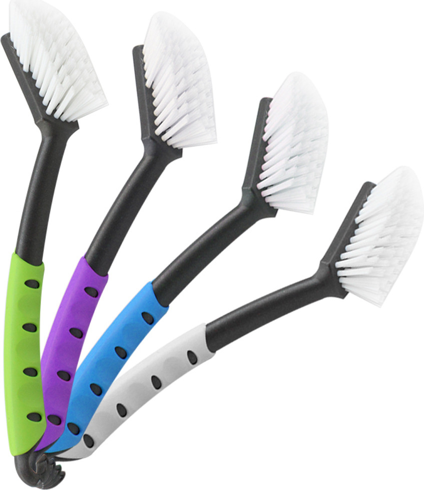 COM-Four 4-delige set afwasborstels voor pannen en keukengerei, B/D/H: 29 x 6,5 x 6 cm