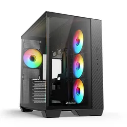 Sharkoon PC-Gehäuse Steel Shark ATX Midi-Tower schwarz