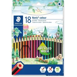 STAEDTLER Farbstift Noris colour Kartonfaltschachtel mit 18 Farben Packung mit 5 Stück