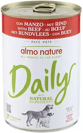 Almo Nature DAILY MENU CANE LATTINA 400GR CON MANZO