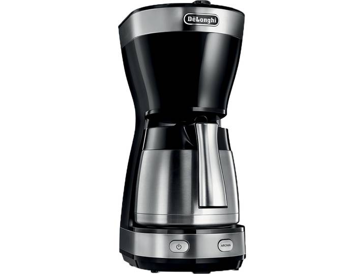 Cafetière filtre isotherme Delonghi ICM16710 petit déjeuner 1,25 L, inox