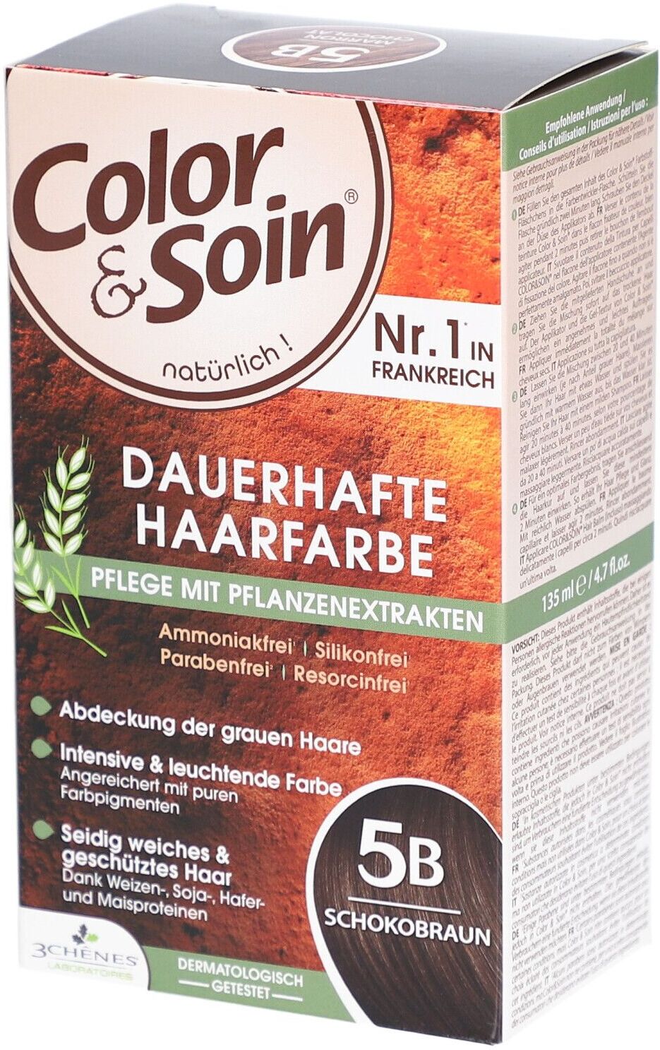 Color & Soin Coloration 5B marron choco (n) 135 ml Set