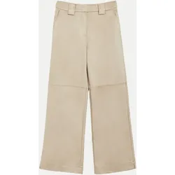 Hose in Veloursleder-Optik Beige 42/RG