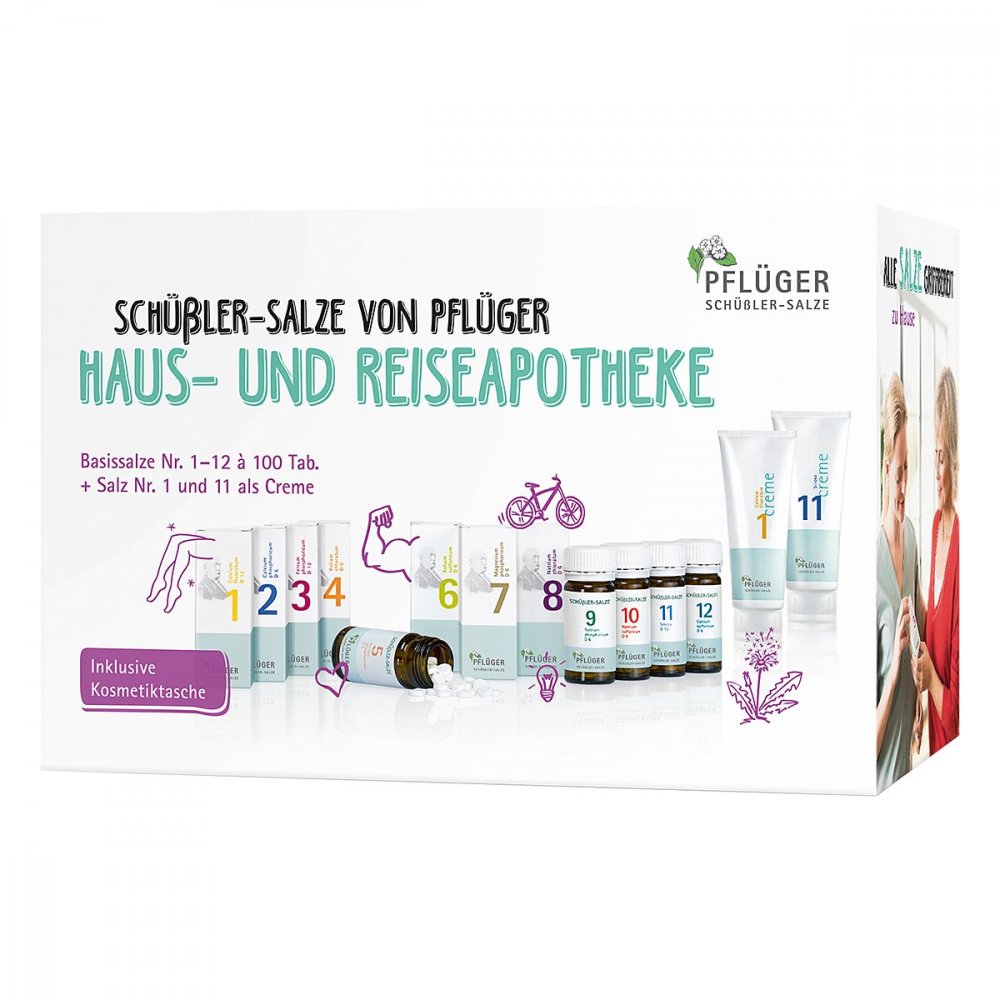 Homöopathisches Laboratorium Alexander Pflüger Gmb Schüßler-Salze Haus/Reiseapotheke 1-12 Tabletten+ 1+11 Creme 06729943