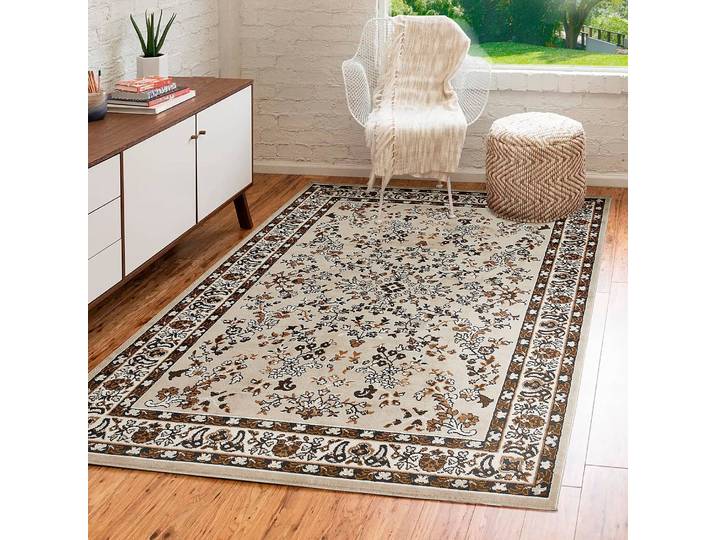 Tapis Oriental Beige/Beige 60 x 110cm Polypropylène