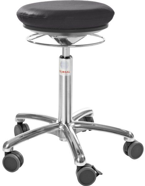 Global Pilates Airseat Stol, Sort, Kunstlæder, 52-71cm