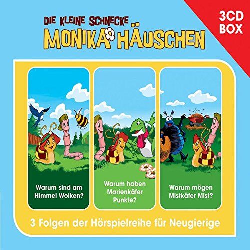 Kati Naumann - Die kleine Schnecke Monika Häuschen - 3-CD Hörspielbox Vol. 2: Folge 4-6 (Warum sind am Himmel Wolken? / Warum haben Marienkäfer Punkte? / Warum mögen Mistkäfer Mist?) (Hörspielboxen) - Preis vom 09.10.2026 07:28:09 h
