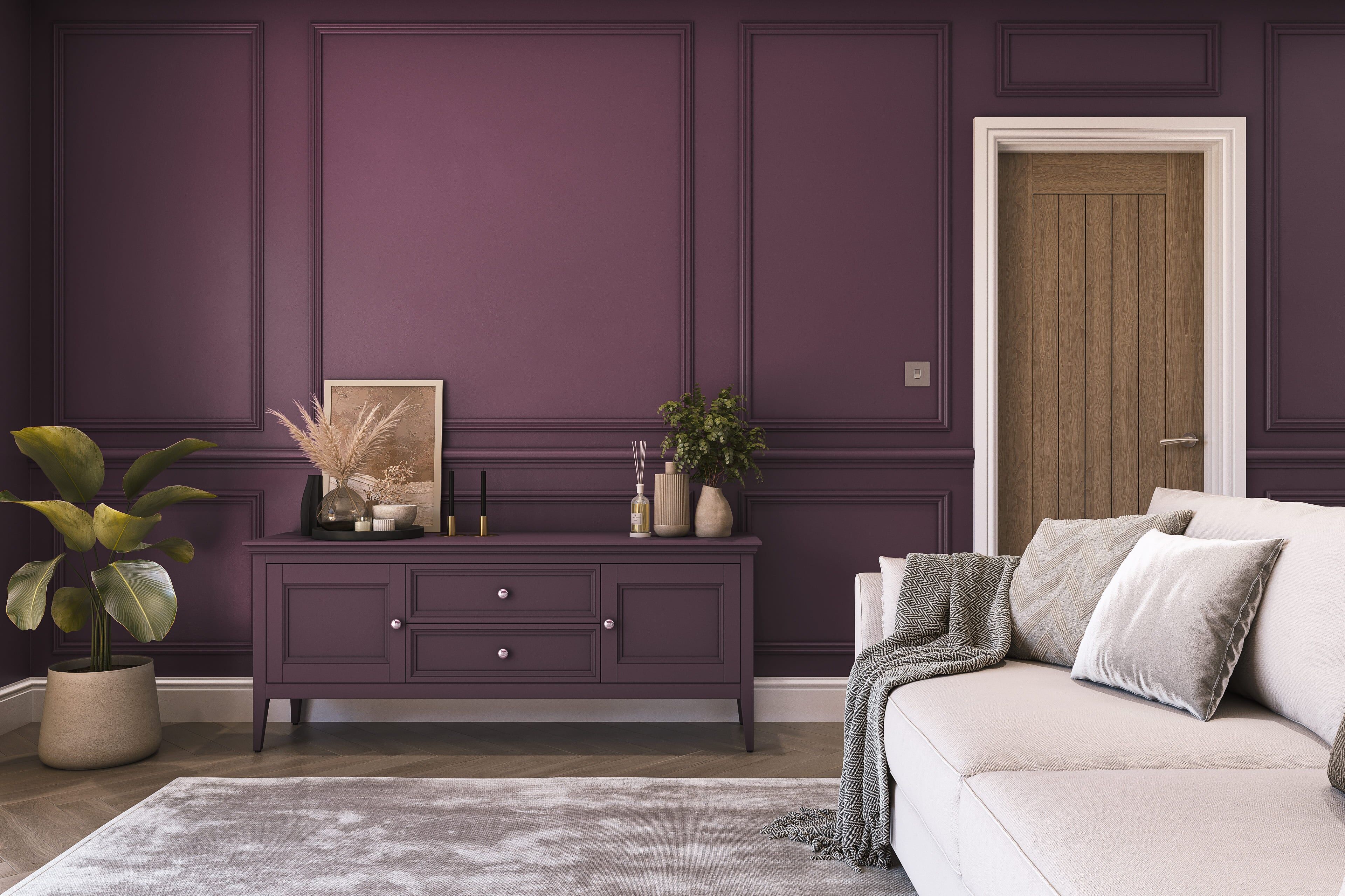 Hemway Peel and Stick Sample - Chalk Paint - Aubergine