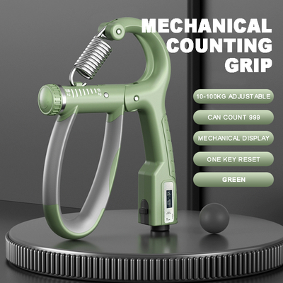 Healfit Counter Adjustable Arm Strength Bar, Hand Training Gear, Grip Strength Professional, Finger Exercise Tool mechanical Green