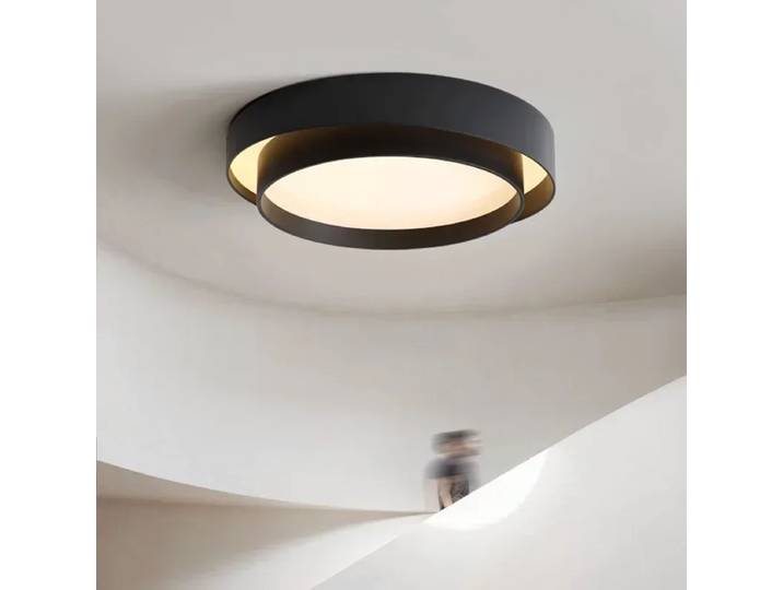 Chambre salon lampe Led plafonnier minimaliste moderne blanc noir gris intérieur luminaire maison hôtel Luminarie