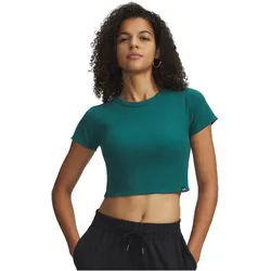 UNDER ARMOUR Rival Rib Baby Tee Trainingsshirt Damen 338 - rack green/white XL
