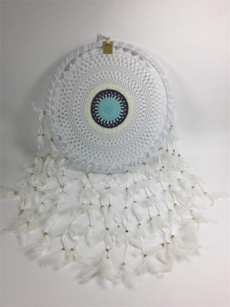 CottonCounts Handgemaakte dromenvanger in Ibiza-stijl, Diameter: 50 cm