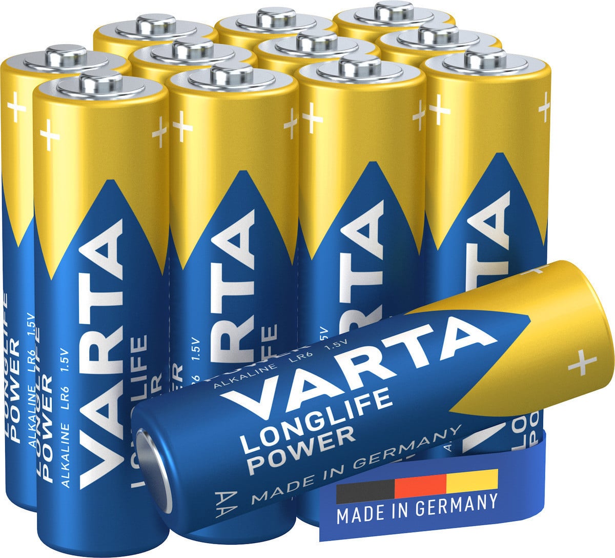 Varta Longlife Power Alkaline Mangaan Batterij LR6/AA Mignon, 1,5 V (12 stuks)