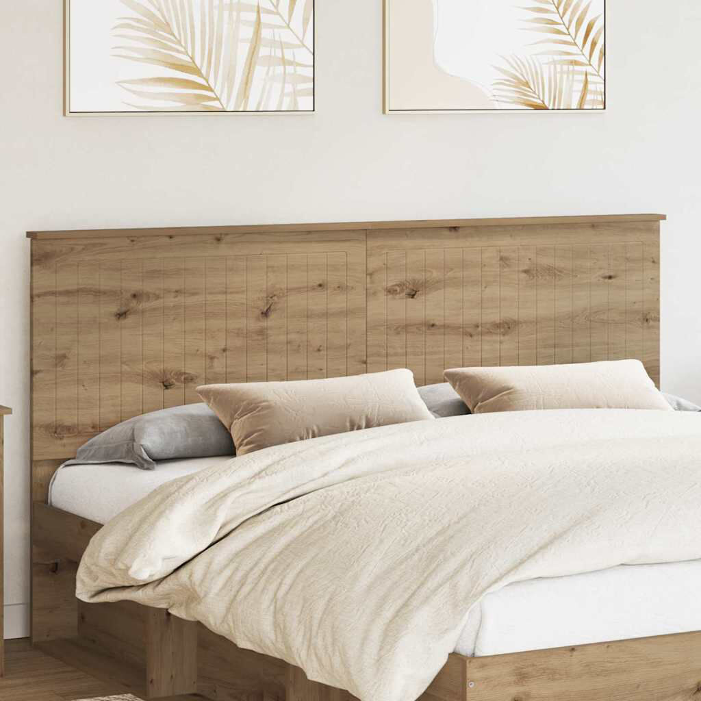 17 Stories Panel Headboard Artisan Oak California King