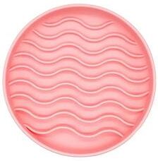 Uplift Treasures Silicone Slow Feeder Pet Bowl pink