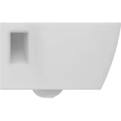 Ideal Standard Connect Wandtiefspül-WC, glasierter geschlossener Spülrand, 360x540x340mm, E8232MA, Farbe: Weiß mit Ideal Plus