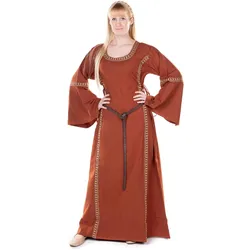 Metamorph Burgdame Kleid rotbraun (3XL)