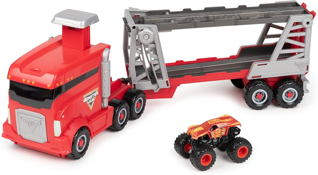 Monster Cable Camión lanzador 1:64 Launch N Go Hauler .