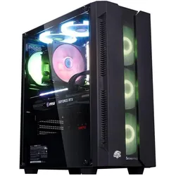 One Business Allround IO02 (2000 GB, 16 GB, GeForce GT 710), PC, Schwarz