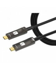 Techly Aktiv USB-C AOC Glasfaserkabel 4k 20m Kabel Digital/Daten Digital/Display/Video 20 m Kupferdraht Glasfaser LWL (ICOC-U3C-HY-020)