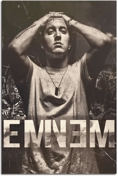 Inspire Picks Eminem Rap Music Wall Art Hip Hop Canvas Print Poster n 30x40cmnoframe
