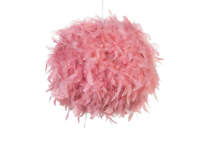 Suspension d’intérieur plumes rose