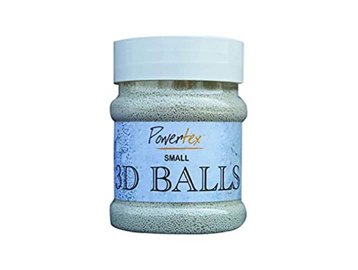 Powertex Stoneart Powertex 3D Balls small 230 ml voor foto's als structuurmiddel fijne korrel 100 ml
