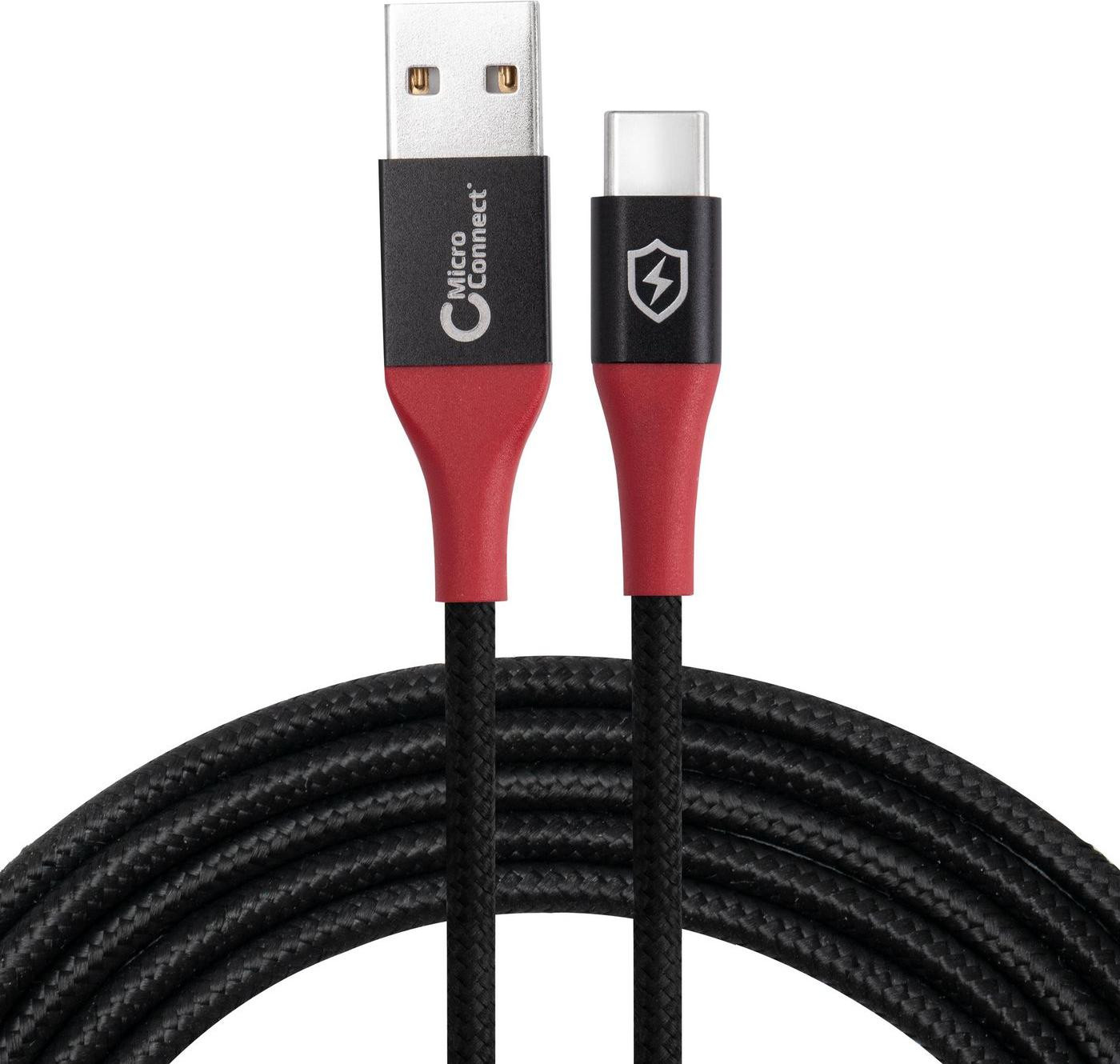 Microconnect MC-AUSBC-SC USB-A naar USB-C kabel, USB 2.0, 1,5 meter, zwart