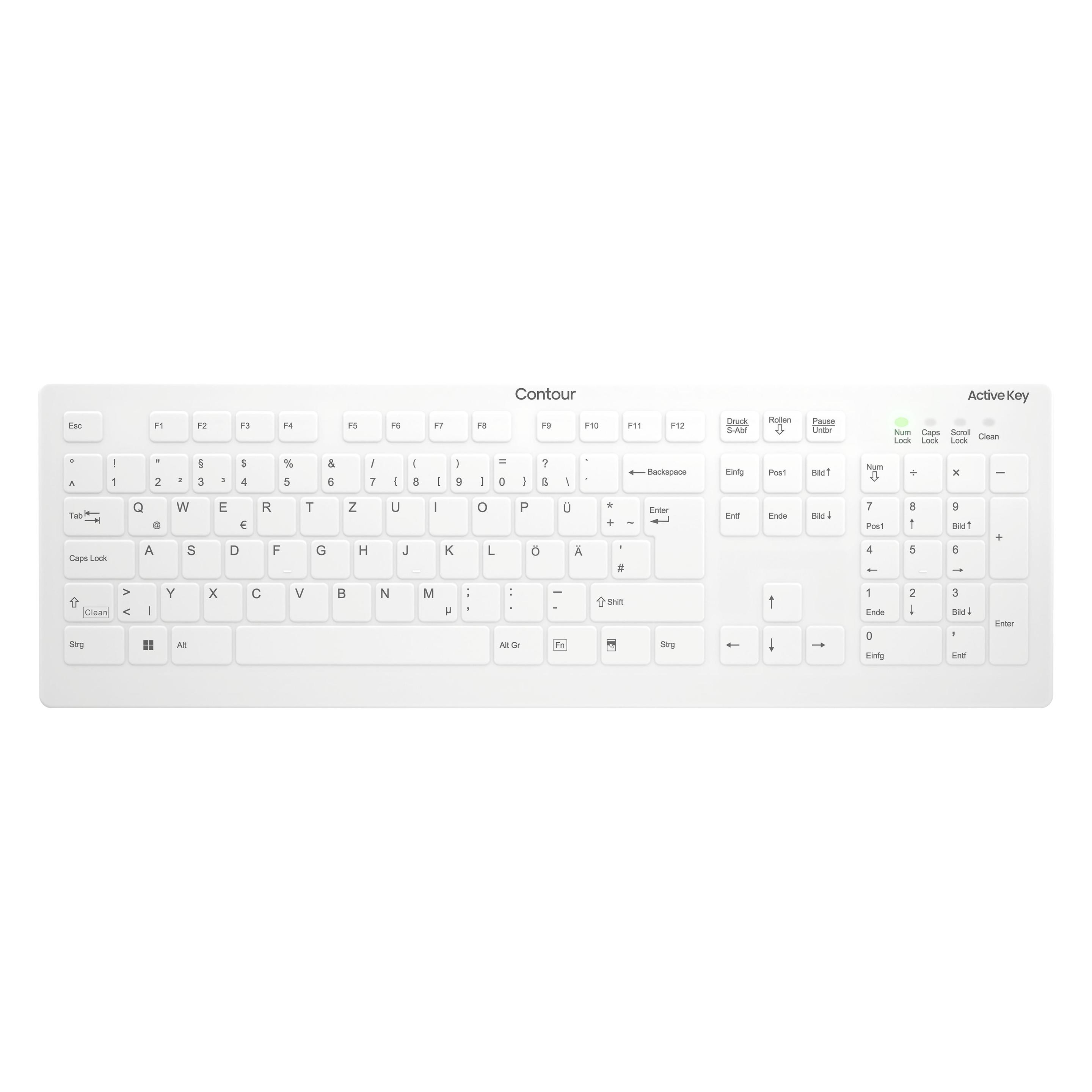 Cherry ACTIVE KEY MTA AK-C8112 Wireless DE-Layout weiss (DE, Kabellos) (AK-C8112-FUS-W/DE)