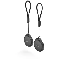 HAMA Schlüsselfinder für Android und Apple Item Finder mit Bluetooth schwarz, 2er-Pack