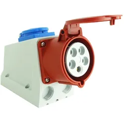 Combo Wandsteckdose 5-polig CEE 16A IP44 Schuko 230V 3105-600-1600