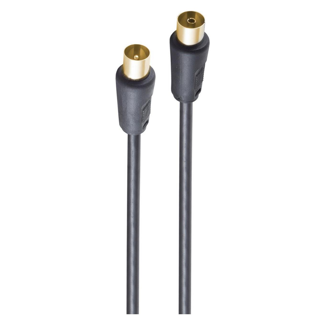 Shiverpeaks Kabel SAT Anschlusskabel Mantelstromfilter 2,50m * basic* (SAT Kabel) (BS80203-128-GS)